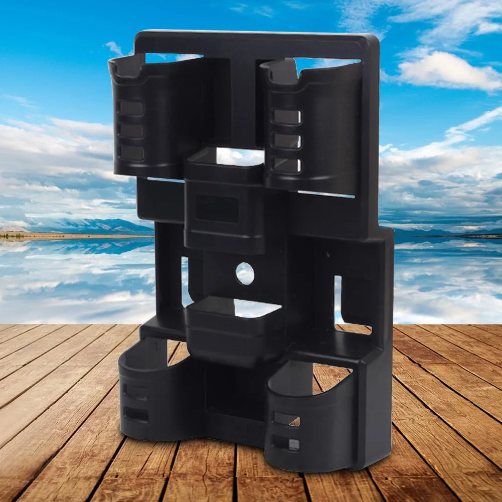 3 في 1 قضيب حامل الصيد رود القطب حامل صندوق الصيد اكسسوارات الصيد رود تخزين حامل أرفف قصبة صيد خشبية قضيب الرف #5