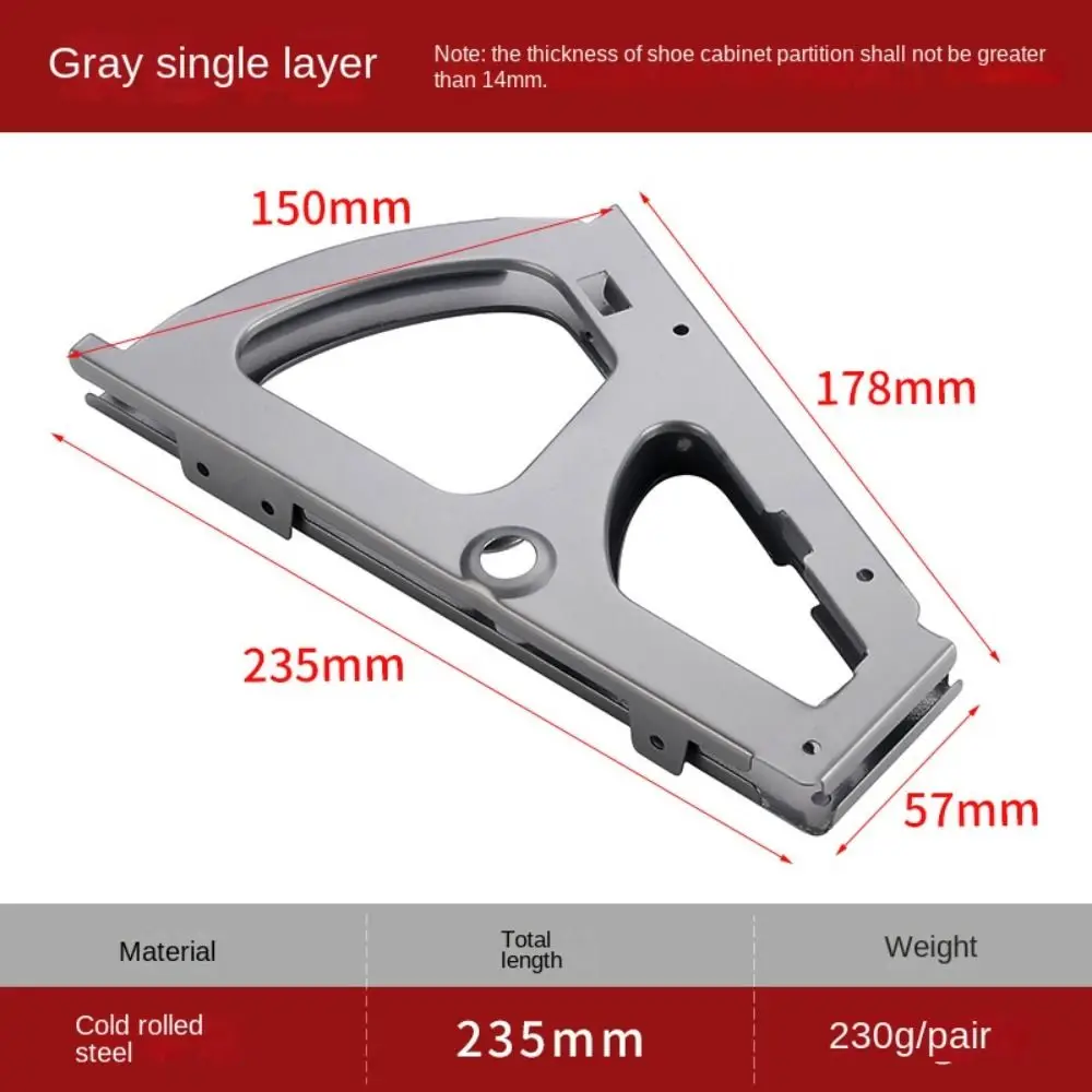 Stainless steel Shoe Cabinet Hinges Turning Rack Thickened Shoes Rack Fittings Hinge Fittings Movable Drawer Cabinet Hinge