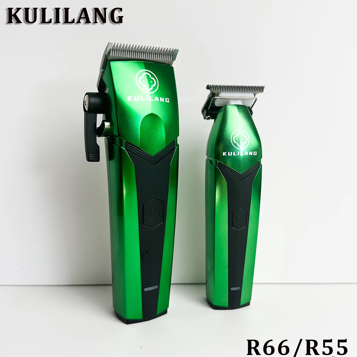 KULILANG Madeshow R66 R55 Green Professional Electric Hair Clipper 7200RPM Titanium Blade Trimmer for Man Barber