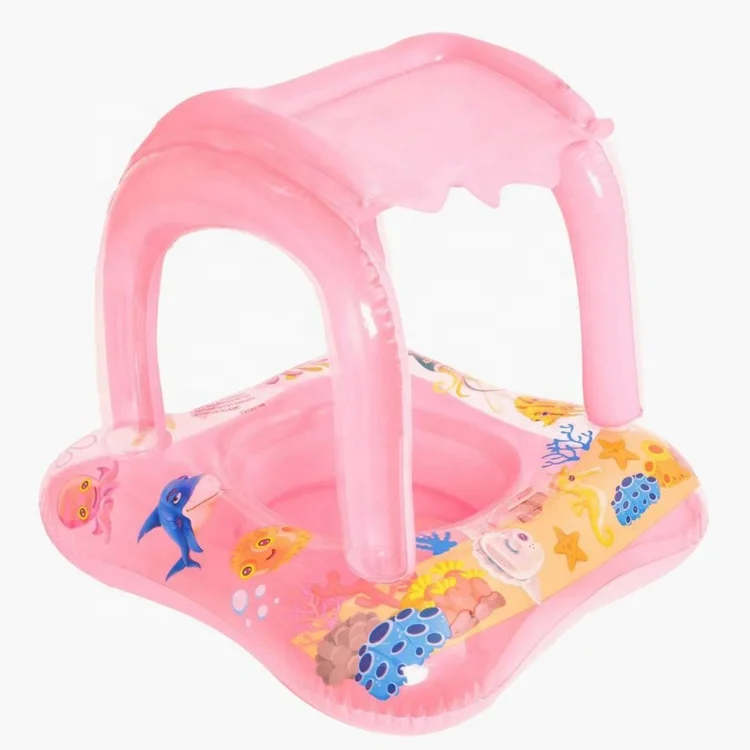 High Quality Inflatable Sunshade Children's Swimming Ring Thickened PVC Swimming Floating Ring