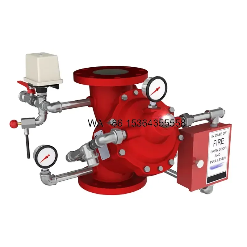 Wmwmnu For UL FM Flange Deluge Alarm Valve Fire Fighting Protection System Manual Sprinkler System Pipes