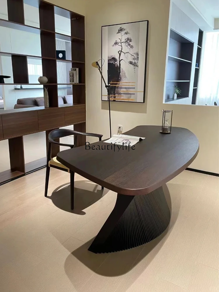 Light Luxury Modern High-End Desk Home Study Special-Shaped Designer Creative Desk