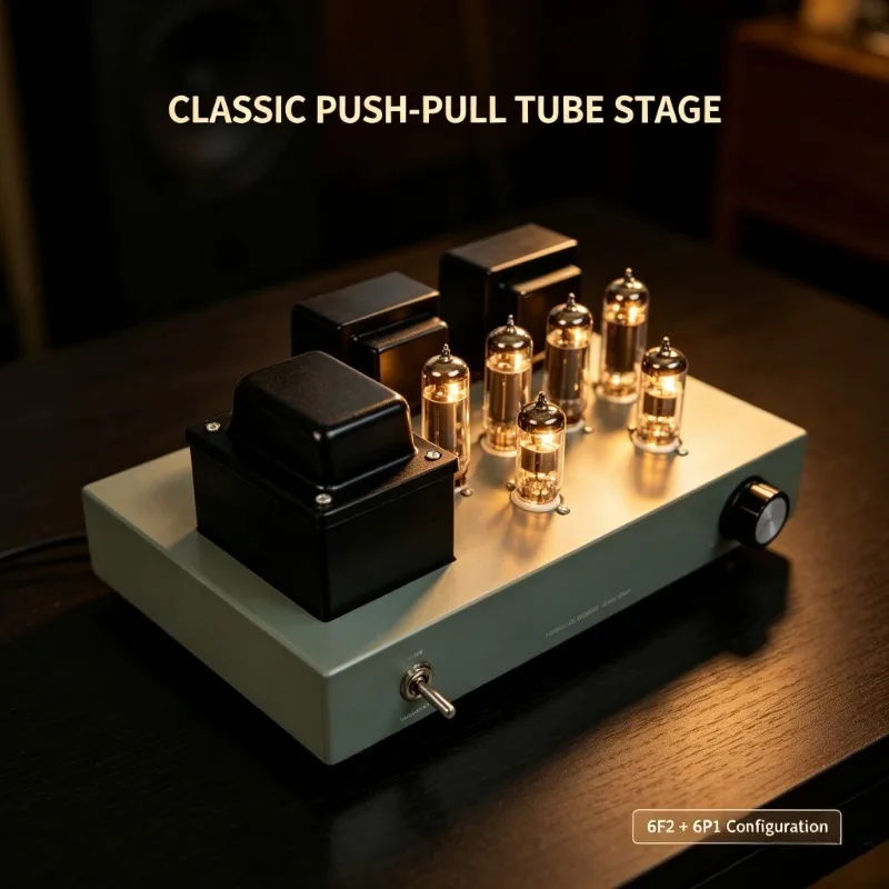 6F2+6P1 Push-Pull Vacuum Tube Amplifier DIY Kit HiFi Stereo Valve Audio Power Amp Assembly Set view 3