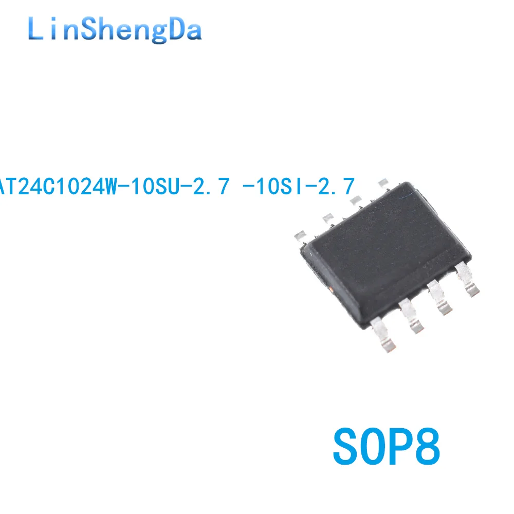 

10 шт AT24C1024W-10SU-2.7-10SI-2.7 24C1024W SMD SOP8 широкий корпус
