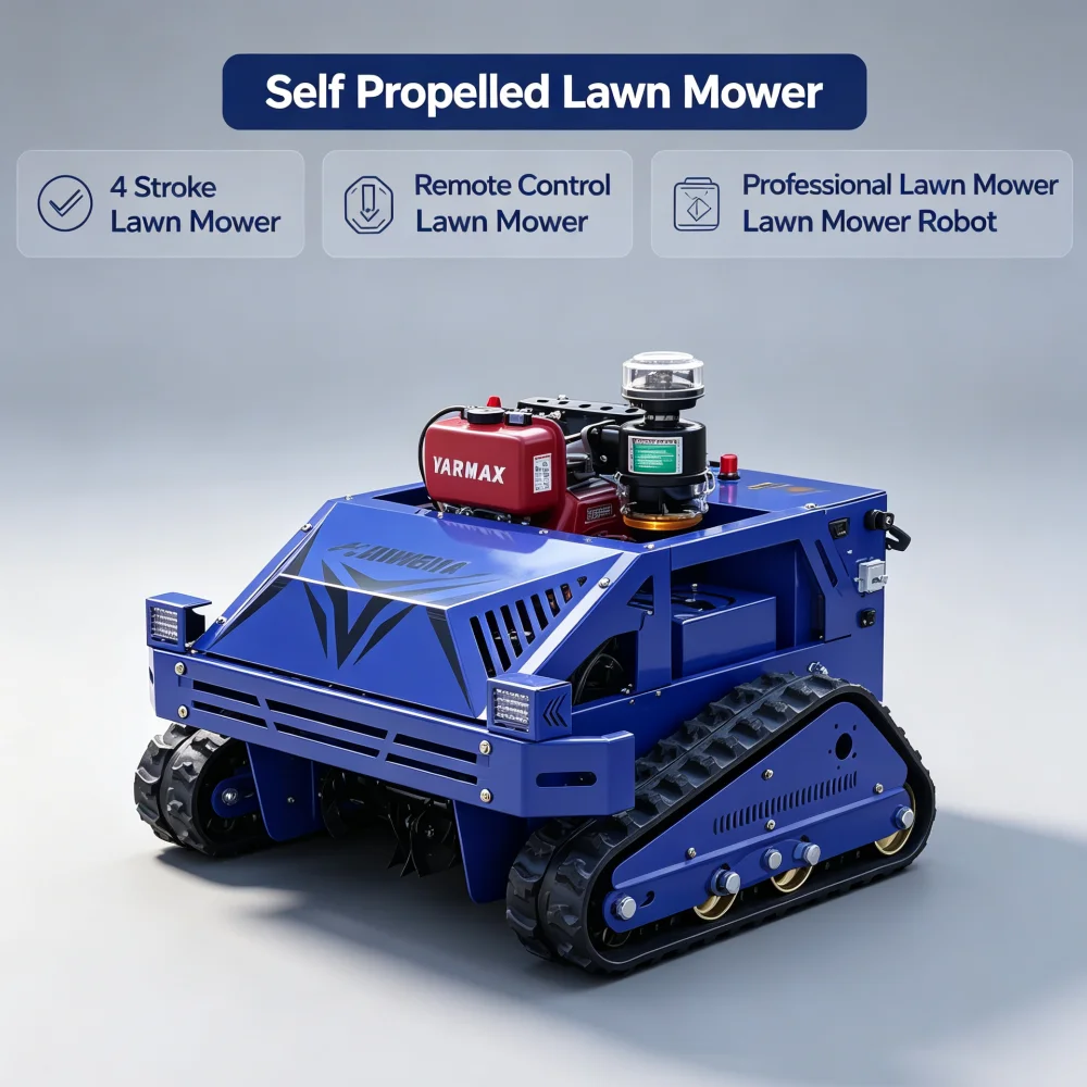 Customized Compact Structure 4 Stroke Lawn Mower Self Propelled Lawn Mower For Narrow Forest Path Shrub Cutting Weed Tasks