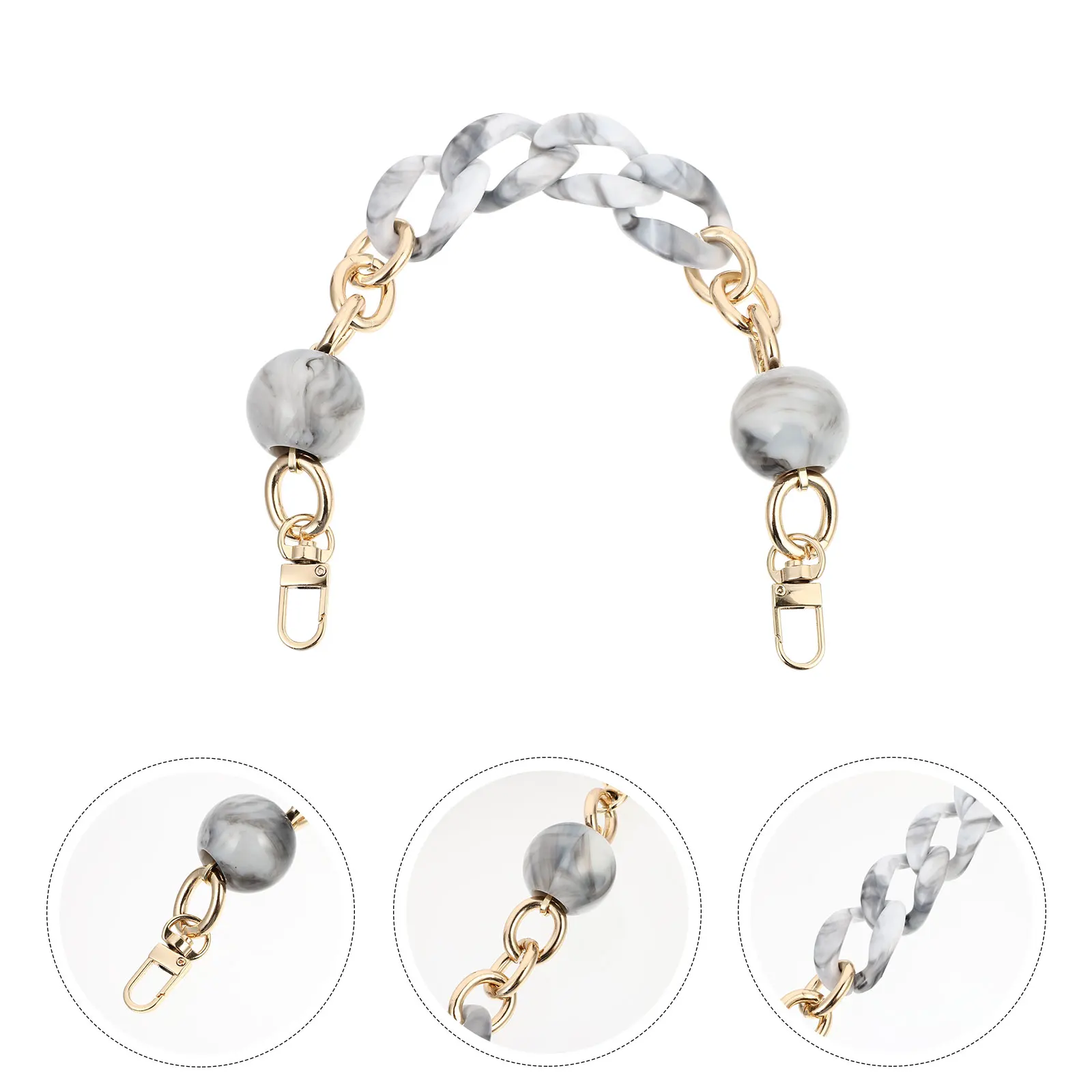 

Resin Chain Accessories Replacement Straps Durable DIY Bag Strap Versatile Premium Material Long Lasting Easy Install