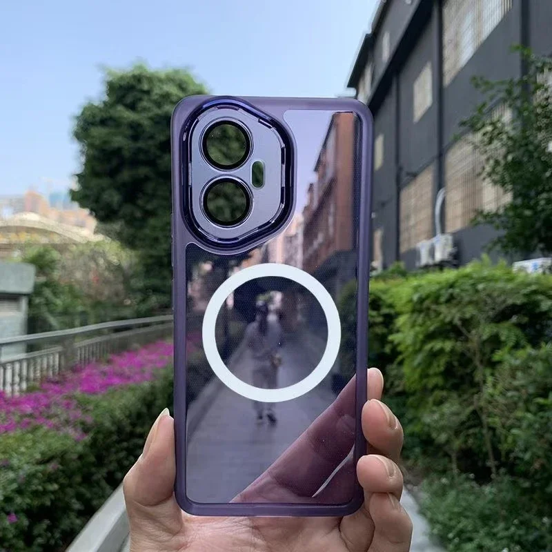 Para Honor 400 Pro película protectora de cámara MagSafe contraportada para Honor 400 Lite 400Pro 5G parachoques transparente de silicona suave a prueba de golpes