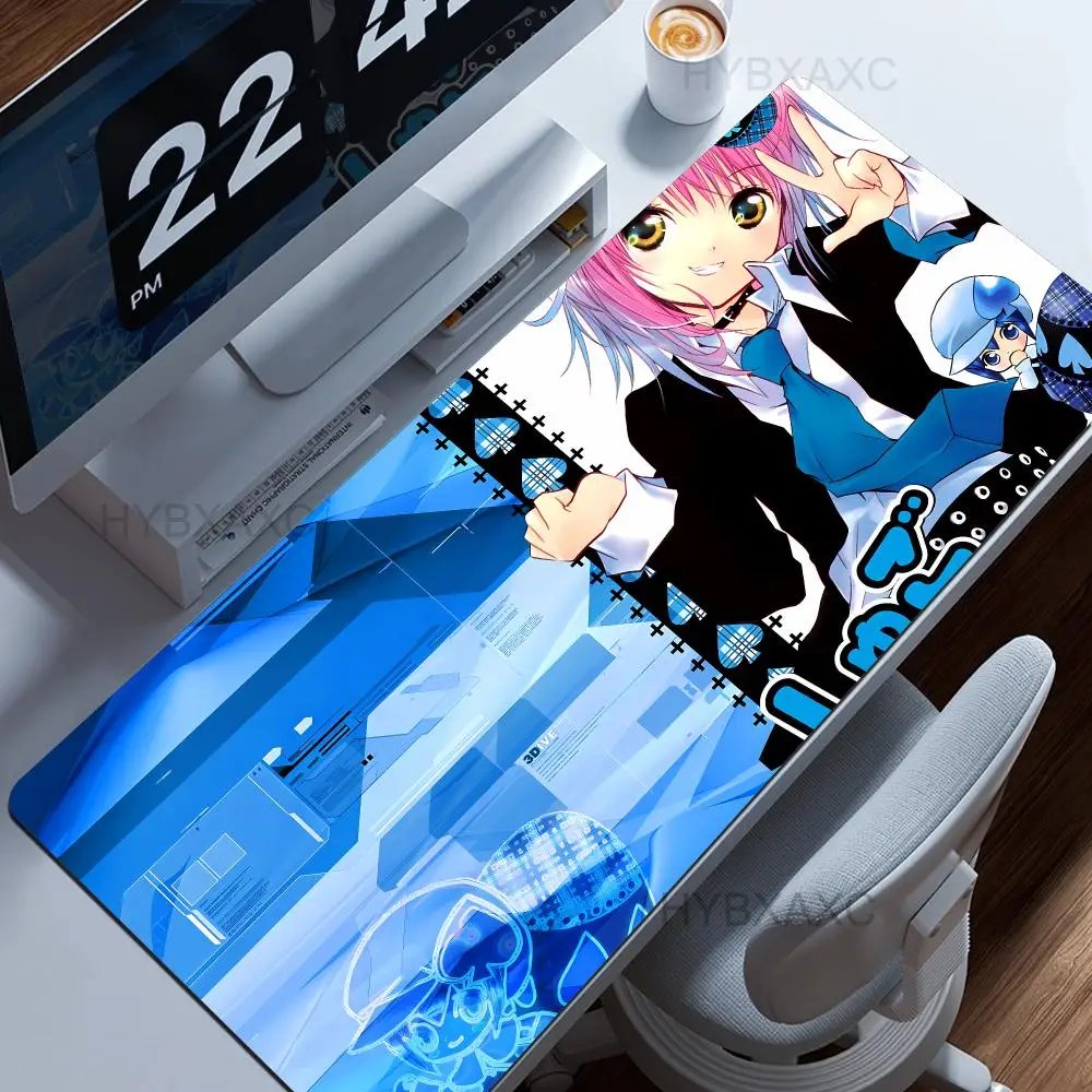 Cute Cartoon S-Shugo C-Chara! Mouse Pad Large Non-Slip Lock Edge Desktop Computer Desk Mat Keyboard HYBXAXC Office Gamer Student