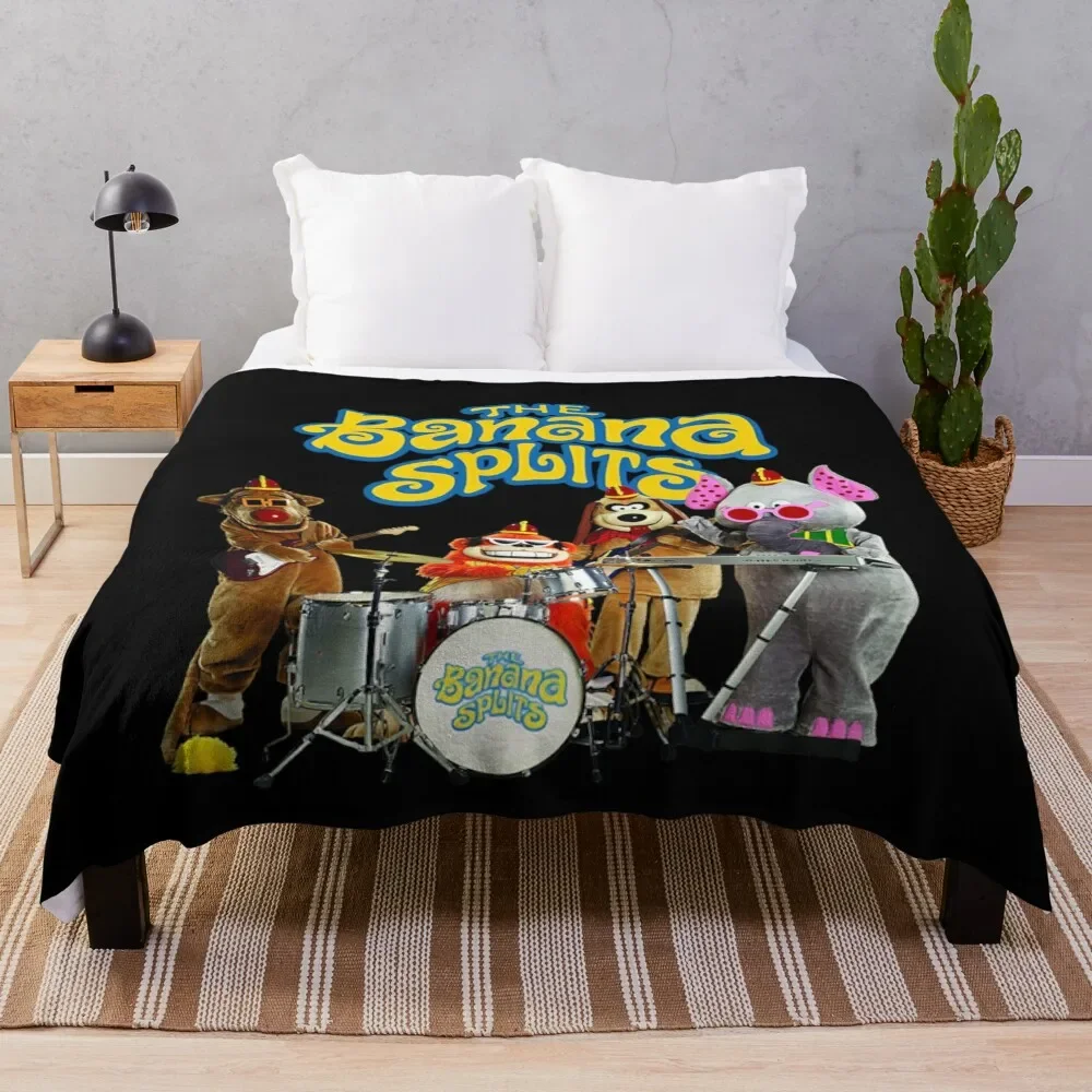 The Banana Splits Racerback Throw Blanket Bed Thermal Blankets