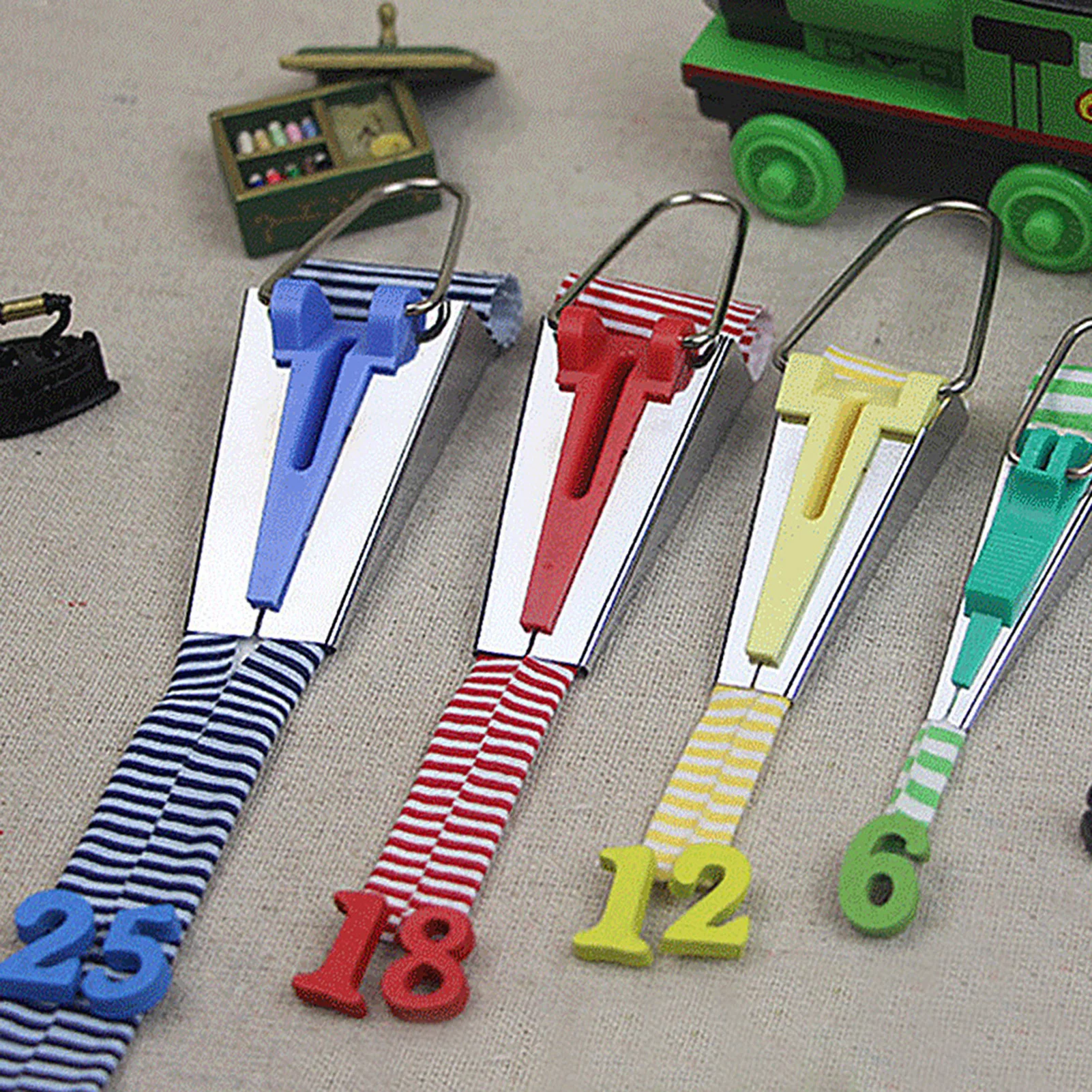 4 Sizes Set Bias Tape Maker 6/12/18/25mm Fabric Folding Tool DIY Sewing Quilting Binding Tape Maker Kit Home Craft Sewing Tool