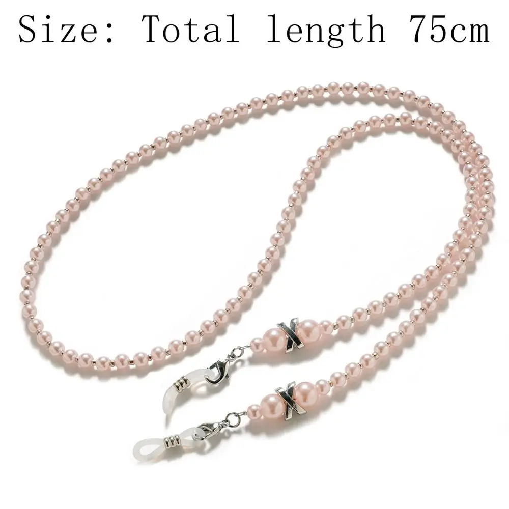 New Imitation Pearl Eyeglass Rope Anti Detachment Buckle Glasses Strap Antiskid Eyeglass Chain Home