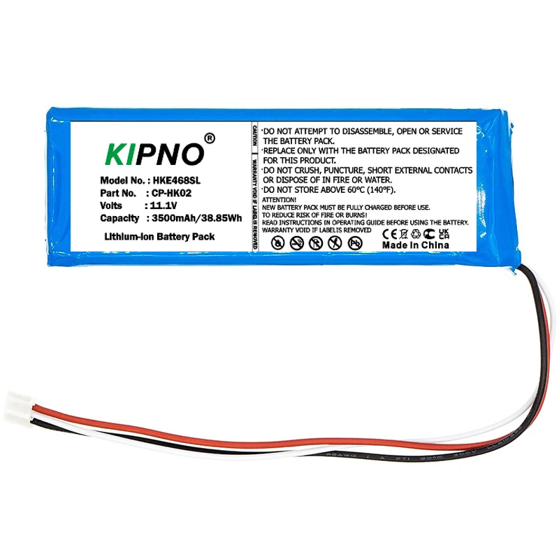 

KIPNO 11.1V 3500mAh Speaker Battery CP-HK02, PR-633496 for Harman/Kardon Onyx, JN14BKH00468, TL150409 +TOOL