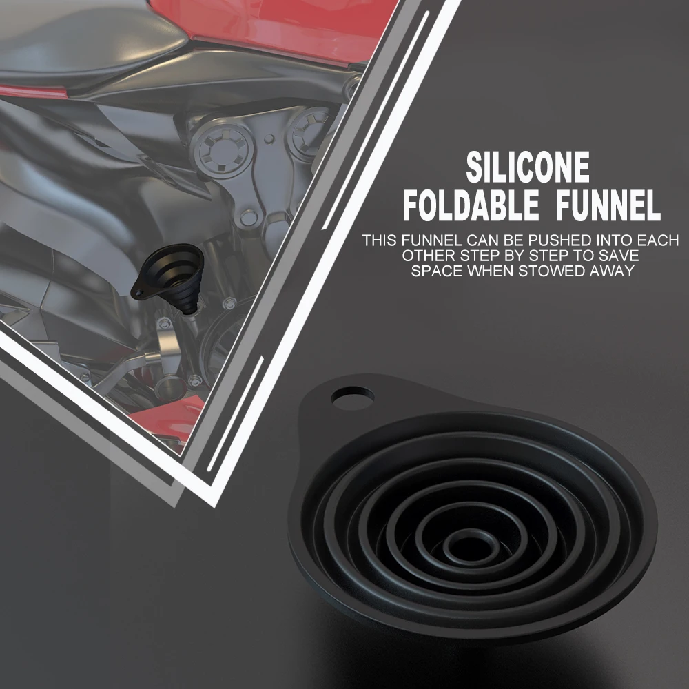 

For BMW K1600GT K1600GTL Universal Motrcycle Engine Collapsible Silicone Liquid Funnel K 1600 GT GTL K1600 1600GT 1600GTL