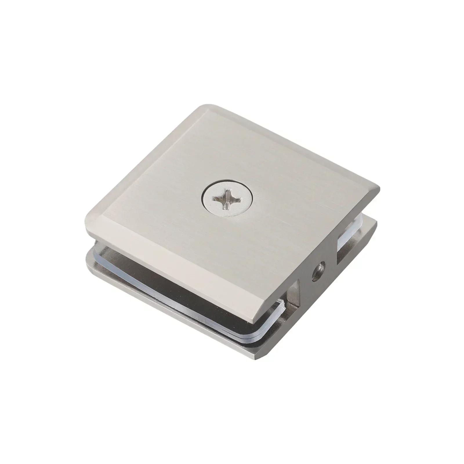 浴室ガラス取り付け真鍮製ガラスクランプ浴室金具50*50mmクイック取り付けスタイリッシュガラス金具