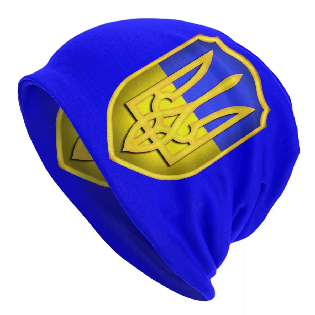 

Ukraine Tryzub Flag Ukrainian Shield Bonnet Hats Hip Hop Knitting Hat Autumn Winter Warm Ukraina Proud Skullies Beanies Caps