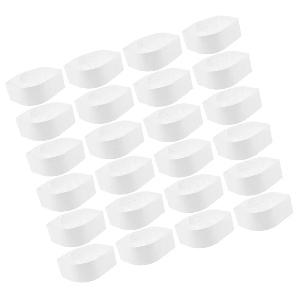 

50pcs Paper Headwear Kitchen Catering Cap Chef Hats Disposable White Hats for Men Disposable Women