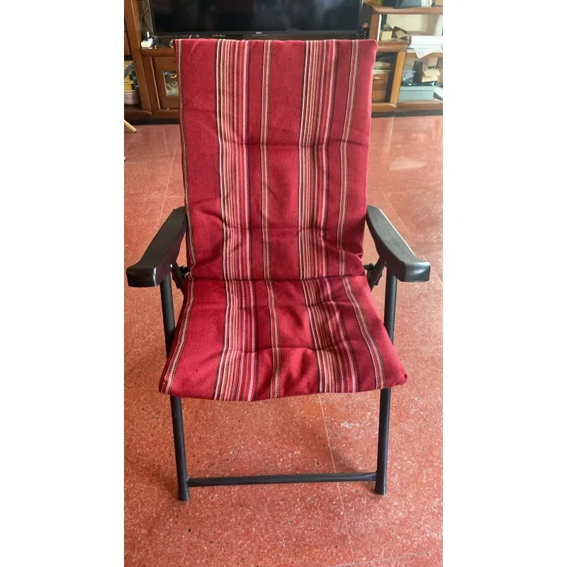 Adjustable modern stainless steel outdoor chair, comfortable armrests, easy to assemble, portable and portable