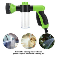 Portable Auto Foam Lance Water Gun Washing Cleaning Tool 8 in 1 Car Wash Garden Watering System Hose Jet Tool Supplies Home-use