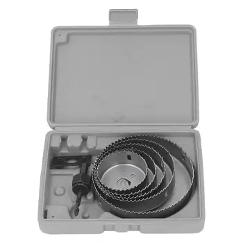 목공 구멍 커터 세트, 금속, 플라스틱 및 목재 드릴링용 톱니 구멍 톱,-64mm ~ 127mm