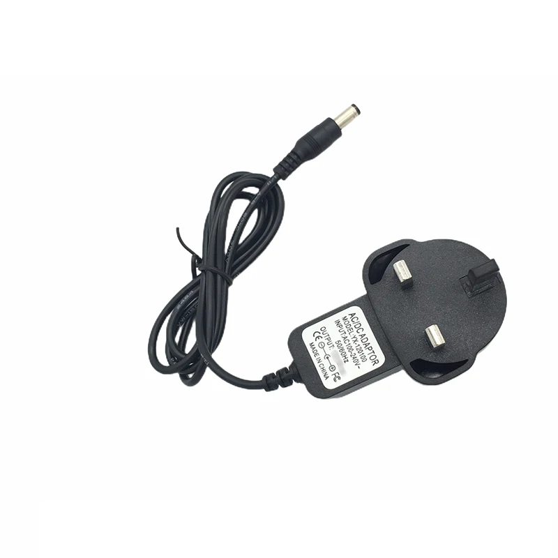1/2/5PCS DC 5.5mmx2.5mm Interface AU/UK 9V 1A Power Adapter Cable Length 1 Meter Connector Power Plug A3