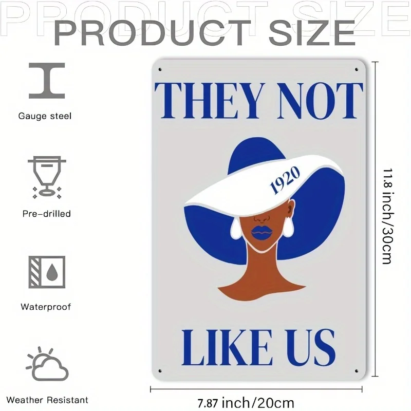 علامة معدنية مسطحة ثنائية الأبعاد، قطعة واحدة من Zeta Phi Beta - مكواة مقاومة للطقس، محفورة مسبقًا لسهولة التعليق، مثالية للشرفة