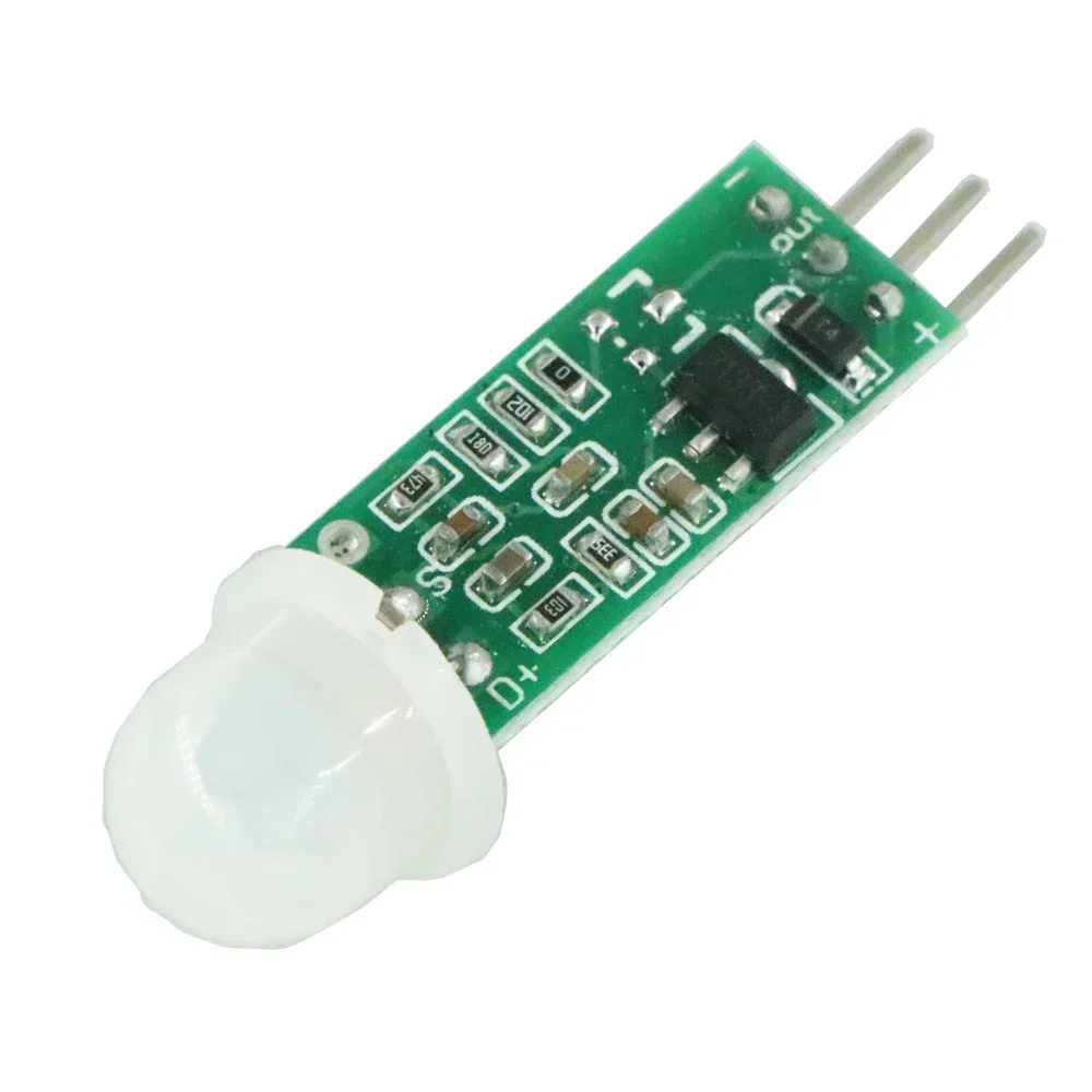Mini Sensor de movimiento infrarrojo PIR, módulo Detector infrarrojo preciso para Arduino, módulo de Interruptor de Sensor corporal, modo de detección, HC-SR505