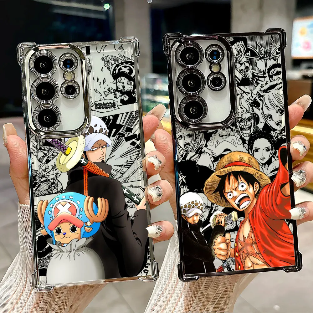 

One Pieces Japanese Anime Coque For Galaxy S26 Ultra Phone Case For Samsung S26 S25 S24 S23 S21 Ultra S20 FE S25 Plus Soft Cover