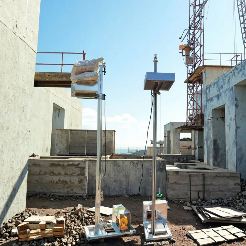 Self Elevating Column Roman Pillar Pouring Machine For Concrete Cement Mortar Material Lifting Platform Construction Equipment