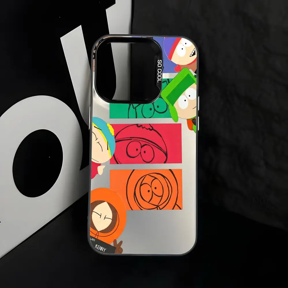 American comedy South Park pattern ins Phone Case Magnetic IMD Colorful Silver case for iPhone 17 Air e 16 15 14 13 12 Pro Max