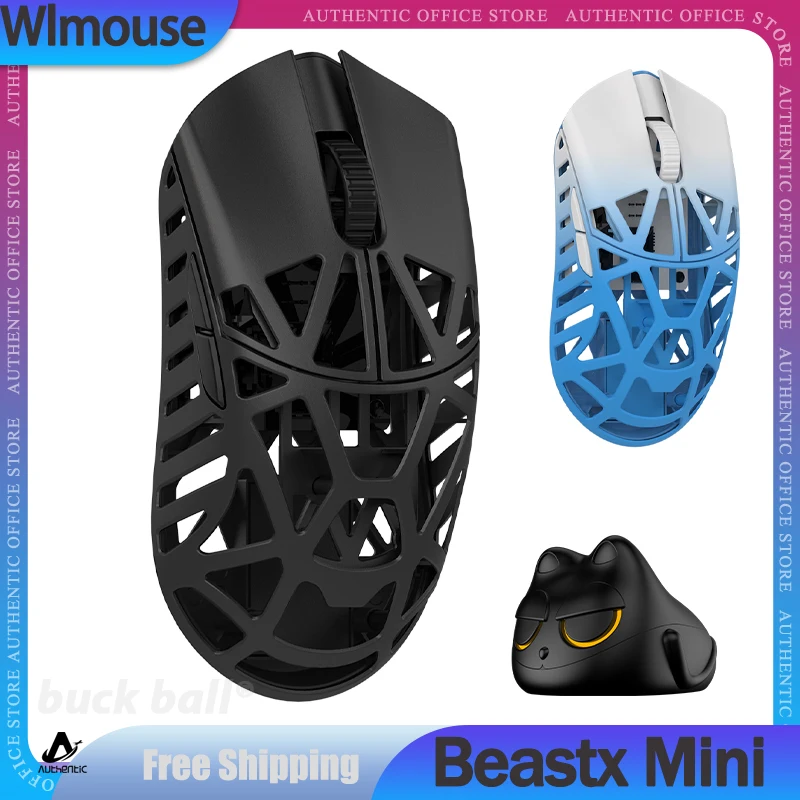 

Wlmouse Beastx Mini Mouse 2 Mode USB 2.4G Wireless Mouse Lightweight 26000DPI PAW3395 Magnesium Alloy FPS Office Gamer Mice Gift