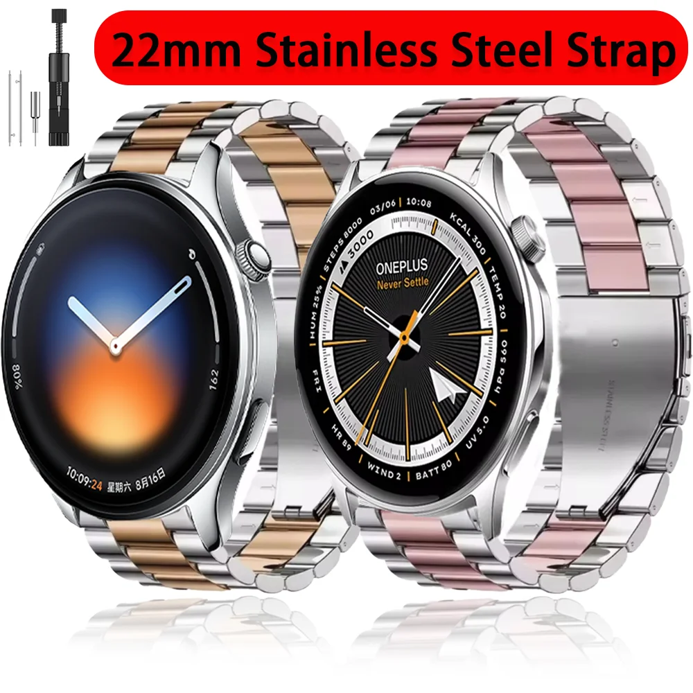 22Mm Metal Strap Fo…