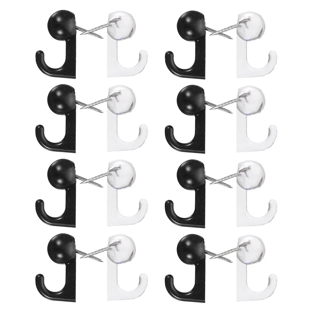 60개입 푸시 핀 훅 금속 다용도 압정 홈 오피스 사진 걸이 게시판 코르크 디스플레이 핀