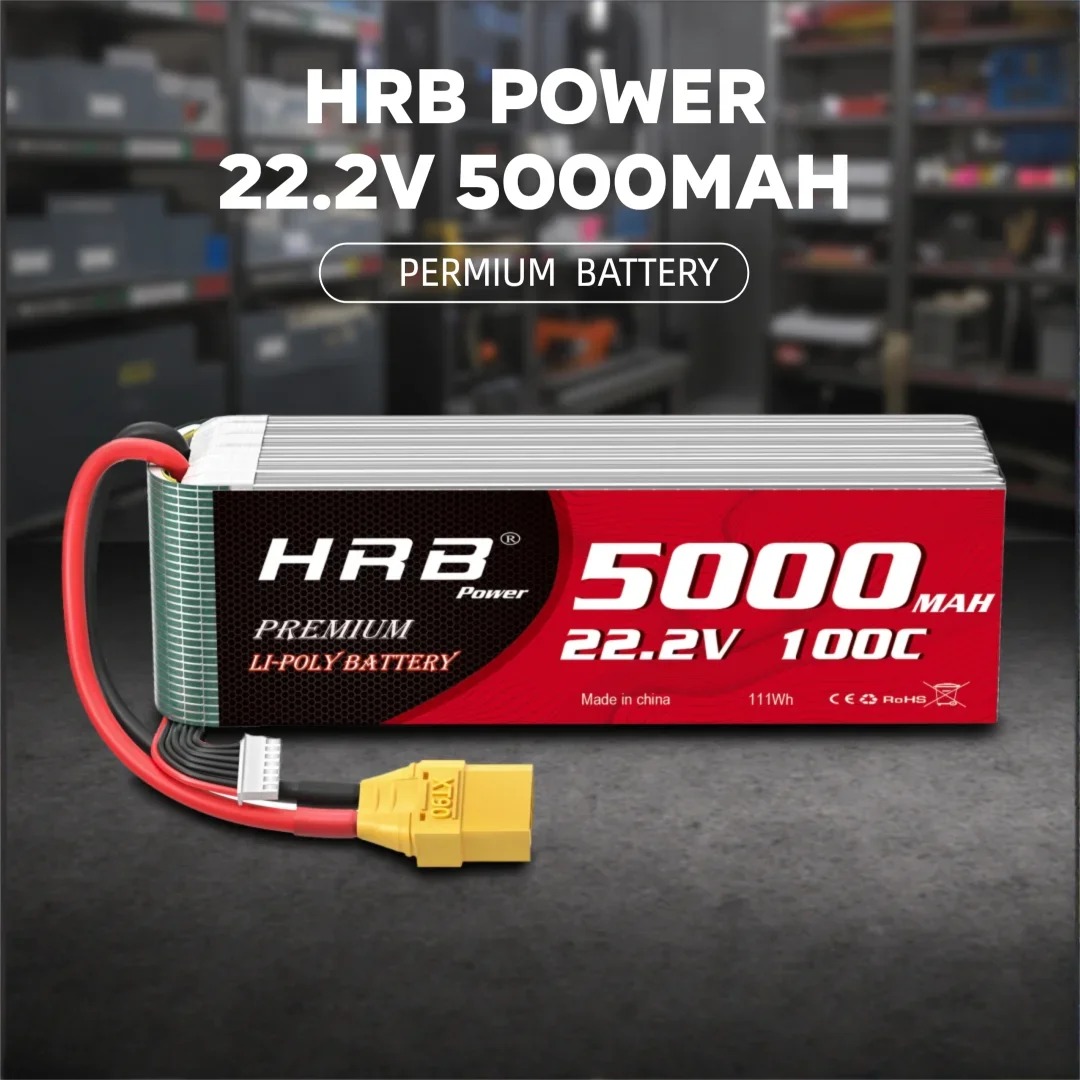 Batterie LiPo HRB POWER 2S 3S 4S 6S 3300mah 4500mah 5200mah 6200mah 6000mah XT60 XT90 7.4V 11.1V 14.8V 22.2V Pièces RC