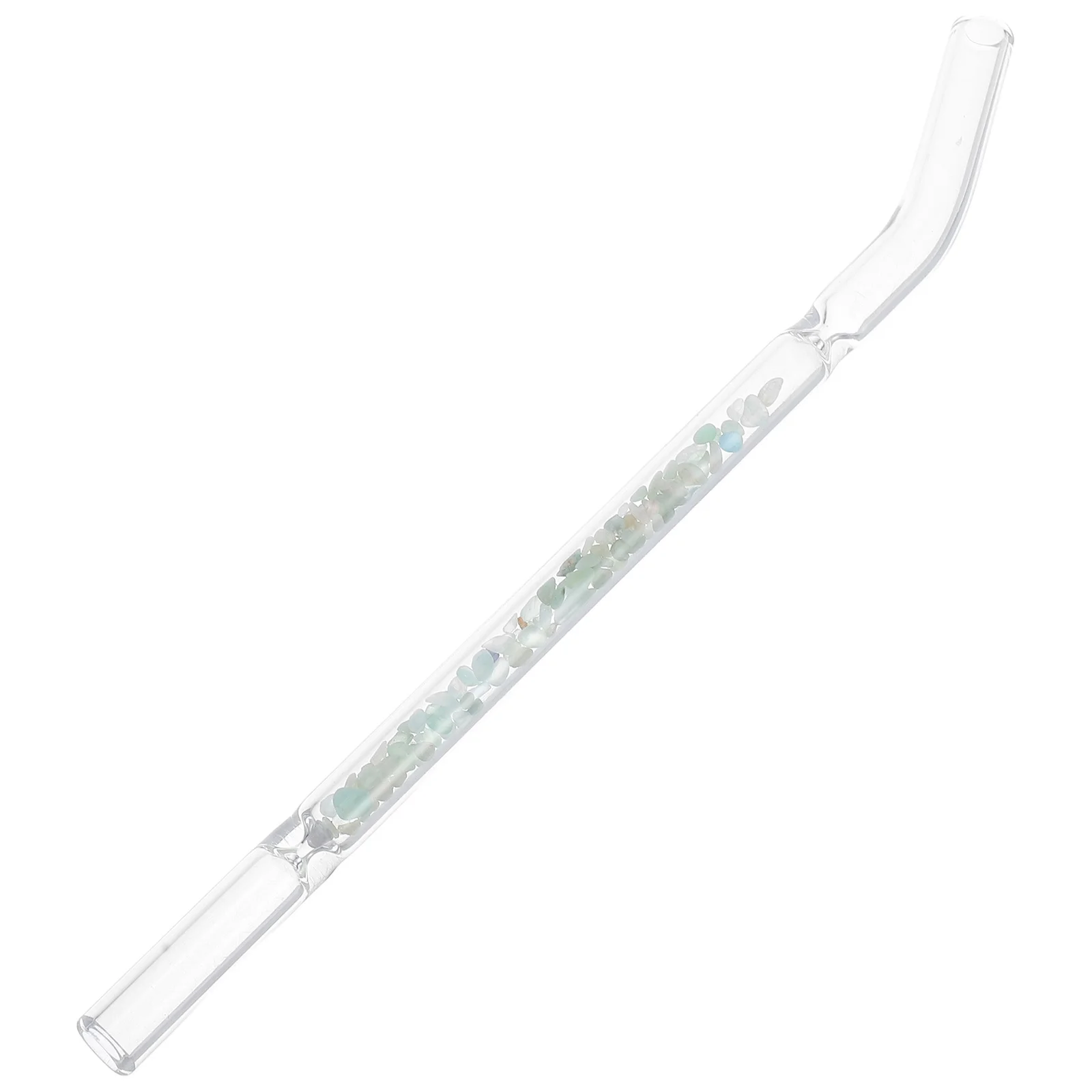 

Reusable Heat-Resistant Glass Straws Crystal Stones Filter for Beverages Smoothies Cocktails Coffee Party Drinkware
