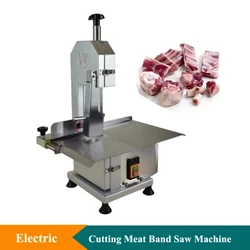 850W Electric Bone Saw Cutting Machine Commercial Desktop Meat Cutter Machine 220V Frozen Meat Bone Cutter Machine