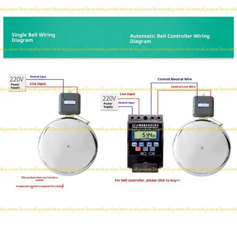 Dispositivo señal advertencia audible transparente R1WD 220V operado para aplicaciones seguridad