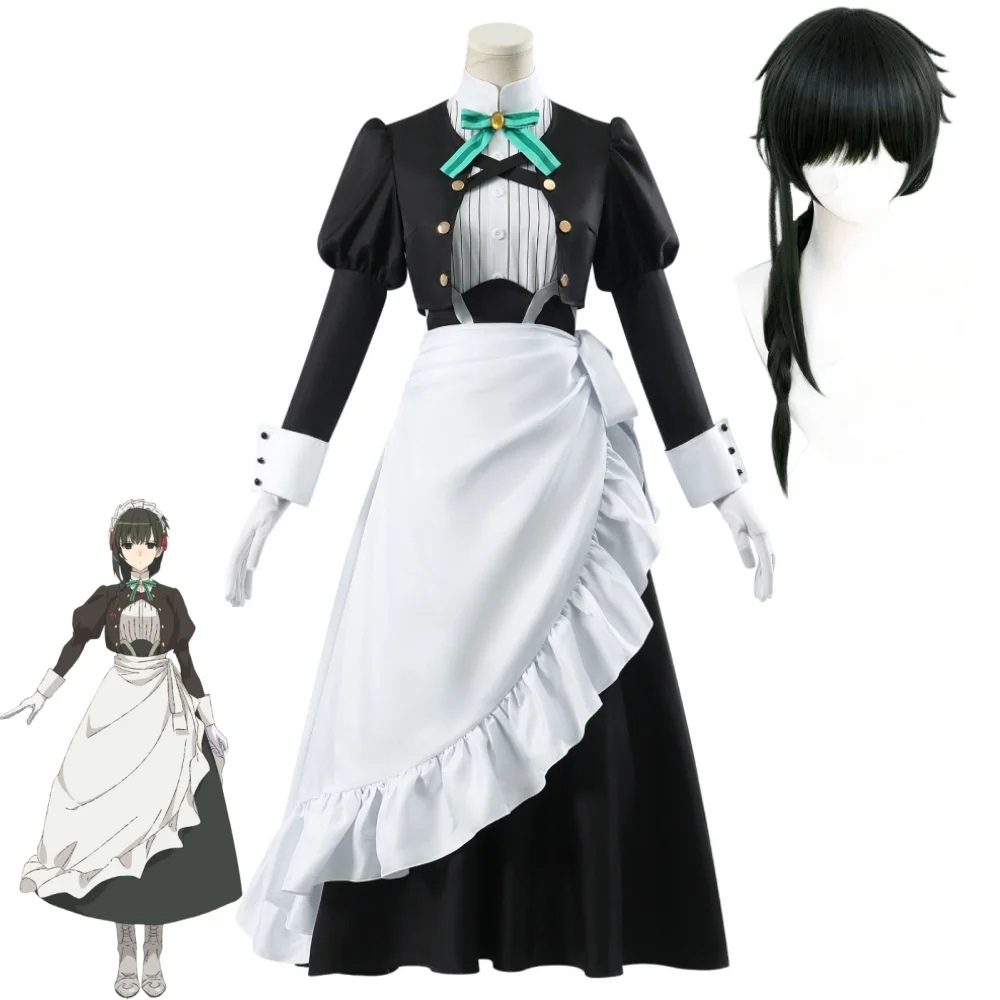 Anime Kimi Wa Meido-sama Yuki Yokoya Cosplay Costume Xue Maid Dress Uniform Wig Hairband Hitoyoshi Yokoya Halloween Party Outfit