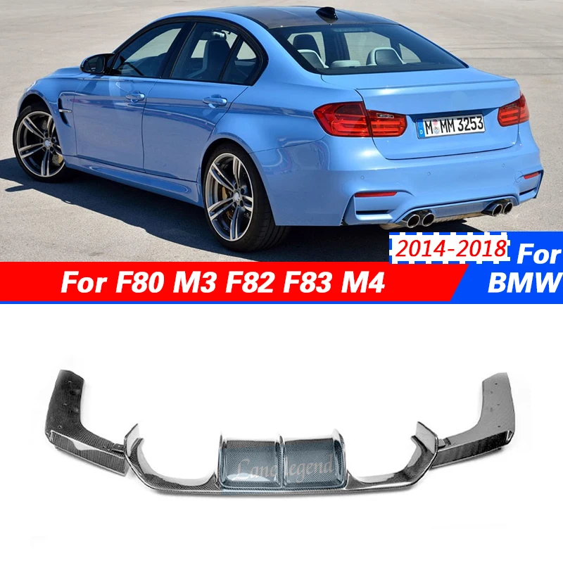 

Factory supply Rear Diffuser Lip Spoiler Bumper Guard for BMW F80 M3 F82 F83 M4 Bumper 2014 - 2018 Sedan Coupe Carbon Fiber