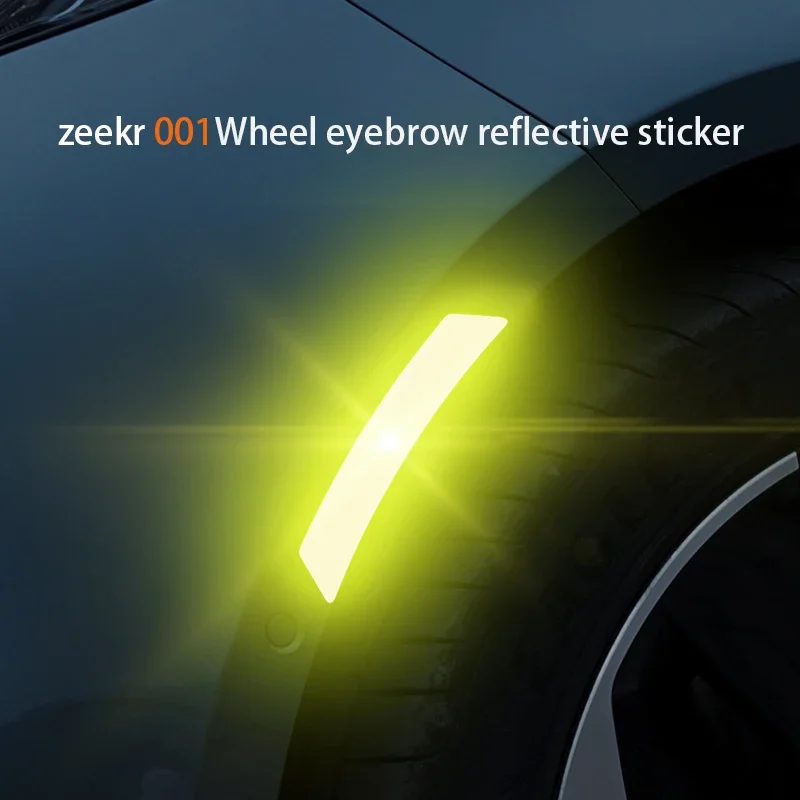 For Zeekr 001 tire Reflective Sticker Wheel Arch Strip Wheel Arch Wheel Hub Decorative Strip