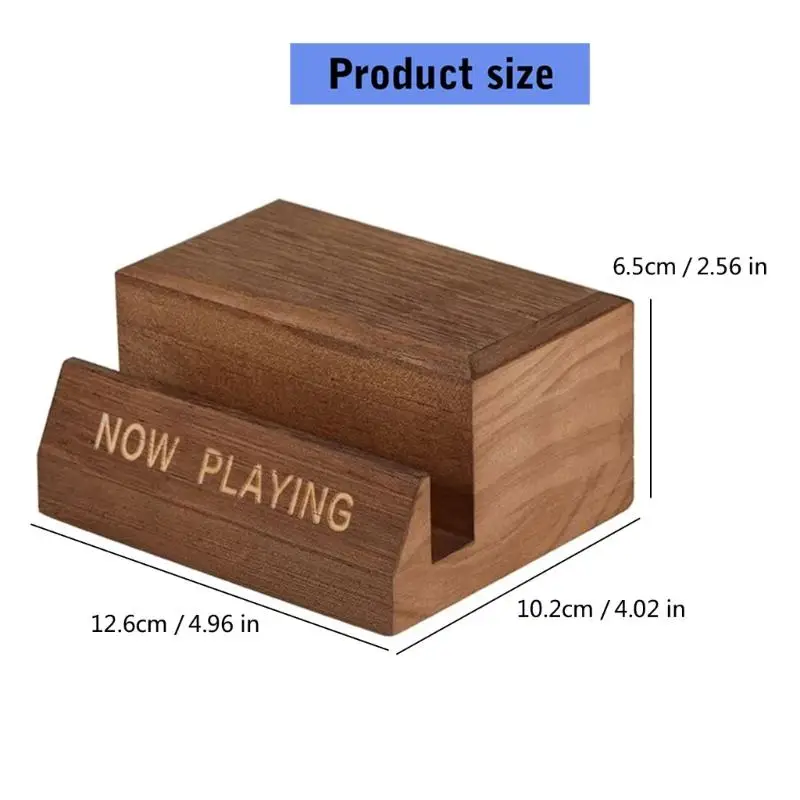 652F Vinyl-Schallplattenregal, handgefertigtes Holz, CD-Aufbewahrung, Schallplattenhalter, platzsparendes Design – Detail 6
