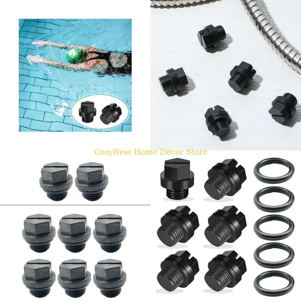 

92MF Pool Pipe Caps Pipe Plug with Gasket Essential for Pool Maintenance