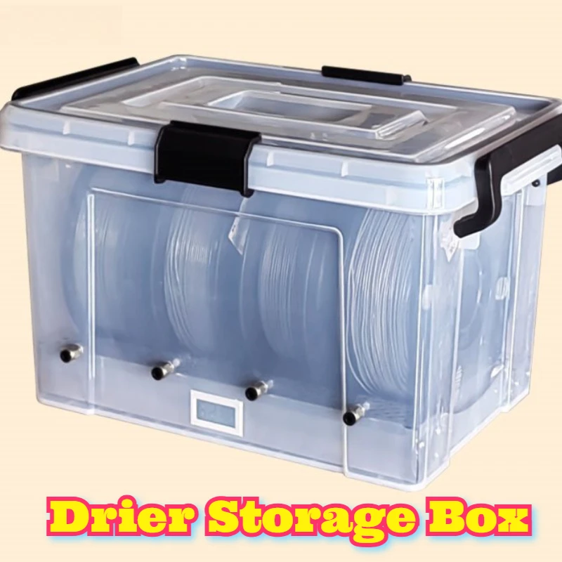 

3D Printer Filament Dryer Storage Box 1KG Spool Moisture Proof Sealed Container Humidity Control Desiccant Case PLA ABS Durable