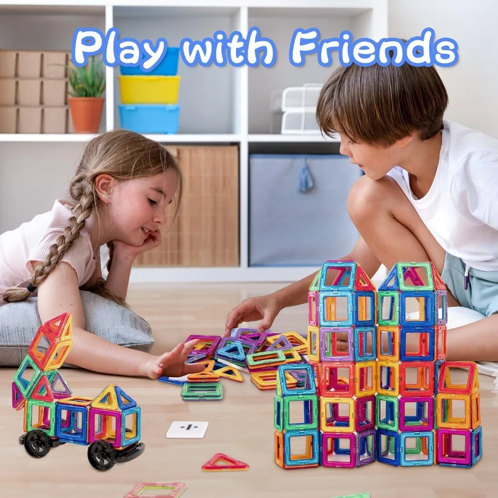 Magnetic Building Blocks DIY Big and Mini Size Magnets Toys Birthday Gifts for Kids Designer Construction Set  for Children Toys