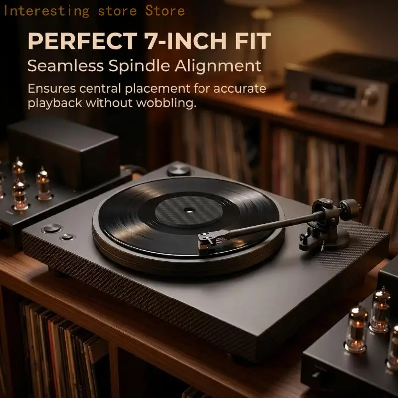 Zentrierscheibe für Großloch-Schallplatten mit 45 U/min und direkter Platzierung 55KC – Detail 7