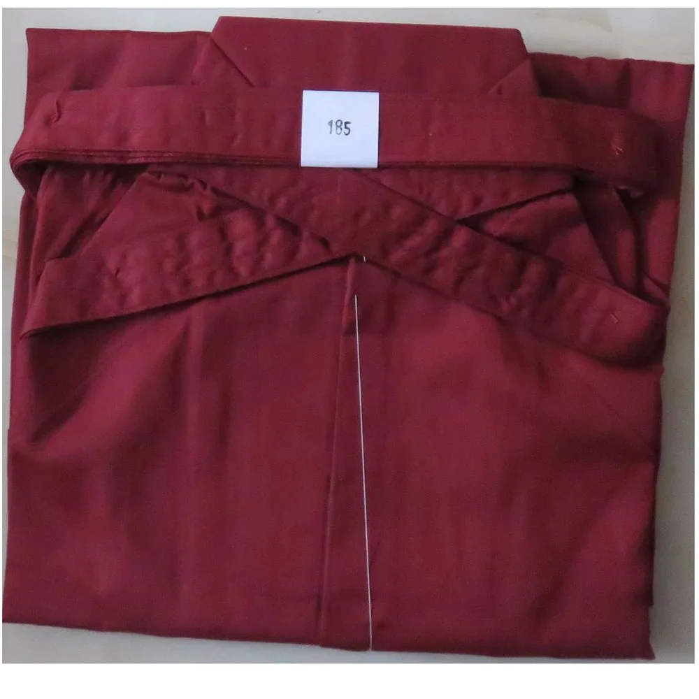 Uniformes Kendo rojos Unisex de alta calidad, pantalones japoneses Laido Aikido Hakama, pantalones de artes marciales, uniforme de algodón, pantalones Hapkido