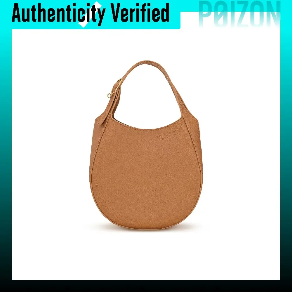 LONGCHAMP Le Foulonné Cow Leather Crossbody Handbags Small Women's Brown 10328021M74