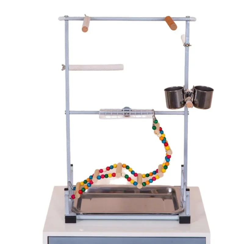 Parrot large training station frame, bird climbing ladder swing, bird station frame