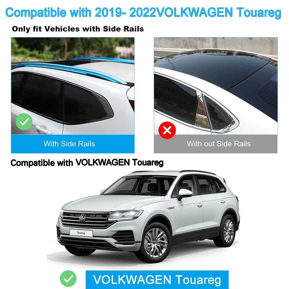 Roof Rack  Rail (cross Beam) for VOLKWAGEN TOUAREG (CR7) [2018-today] Thicken Aluminum Alloy, ISO9001 Quality,hot Sale In China