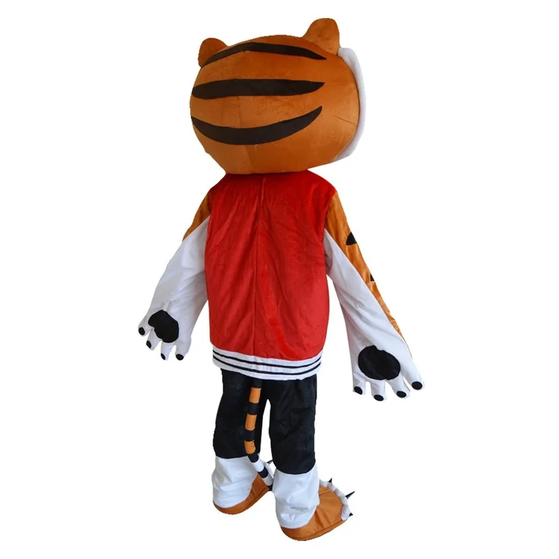 Tiger Mascot Kung Fu Cartoon Doll Costume Walking Doll Costume Kindergarten Animal Performance.