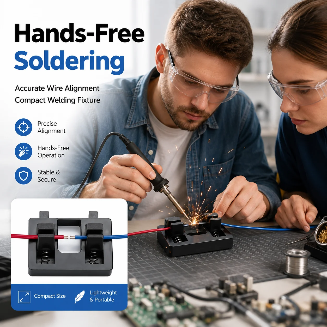 Electronics Repair Tools - Suporte Portátil para Fio de Solda
